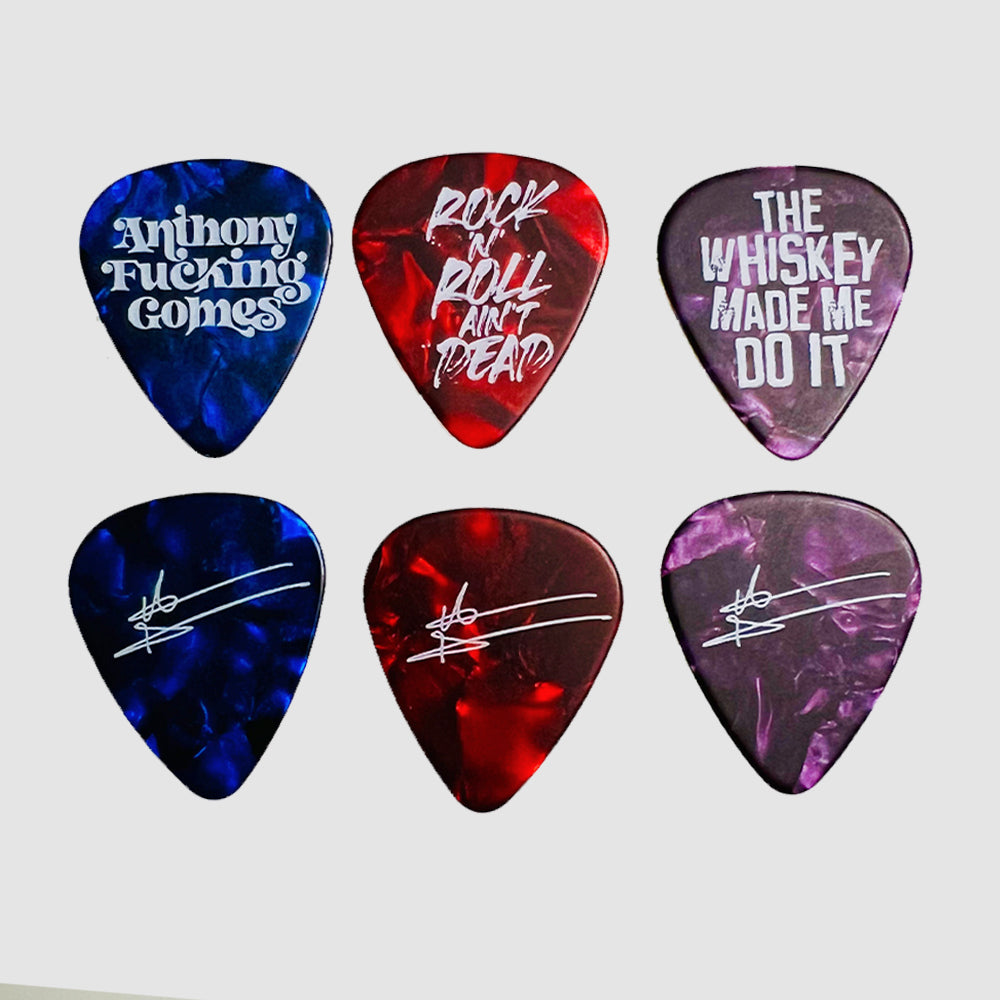 Anthony Gomes Custom Guitar Picks (Set of 3) - Only 100