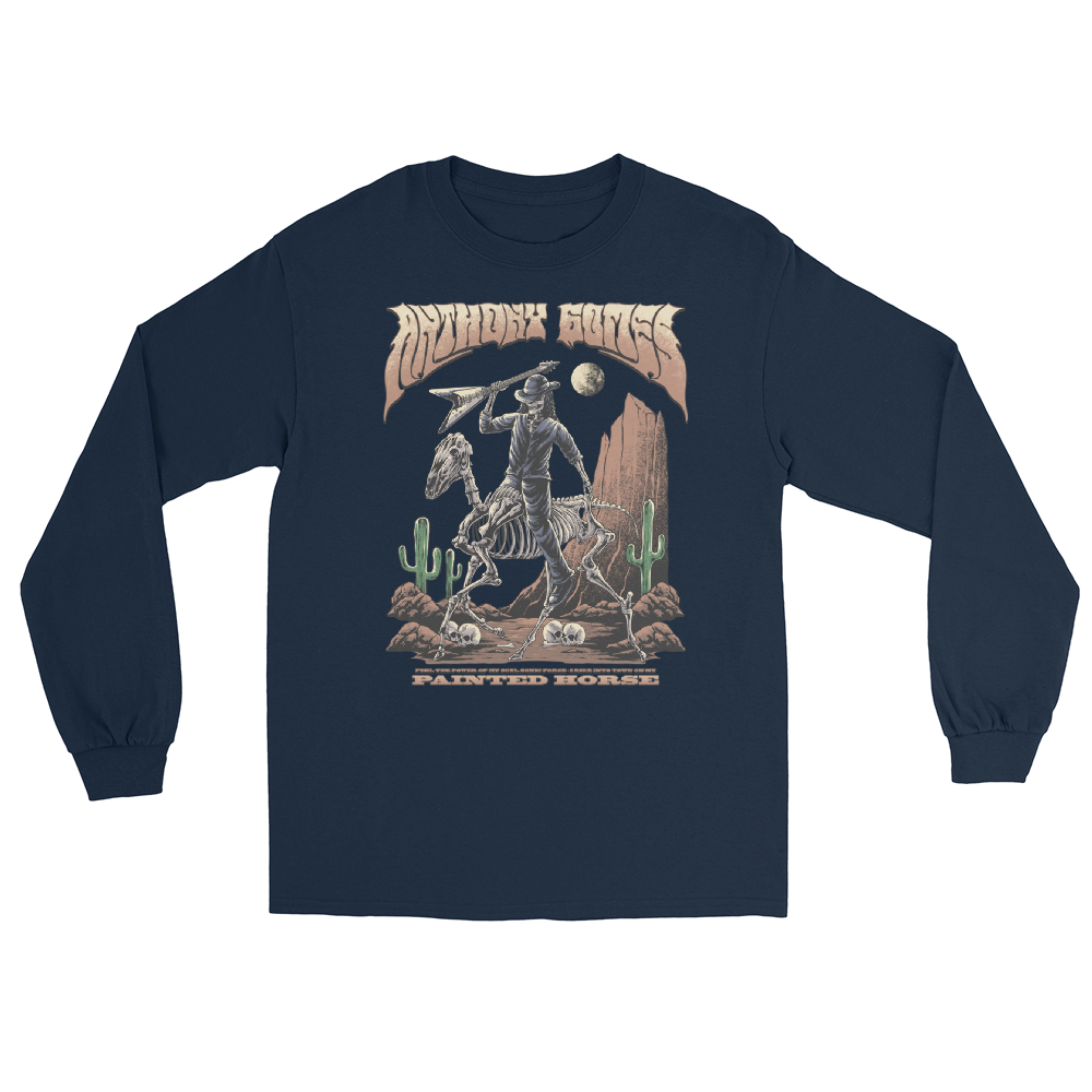 Painted Horse Men’s Long Sleeve - Available in 3 Colors (S - 4XL)