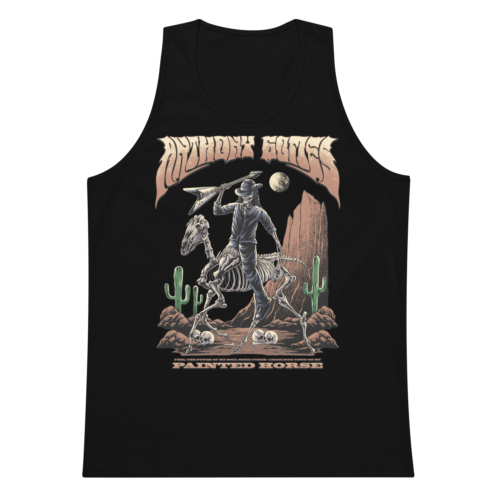 Men’s Painted Horse Tank Top - Available in 7 Colors (S-3XL)