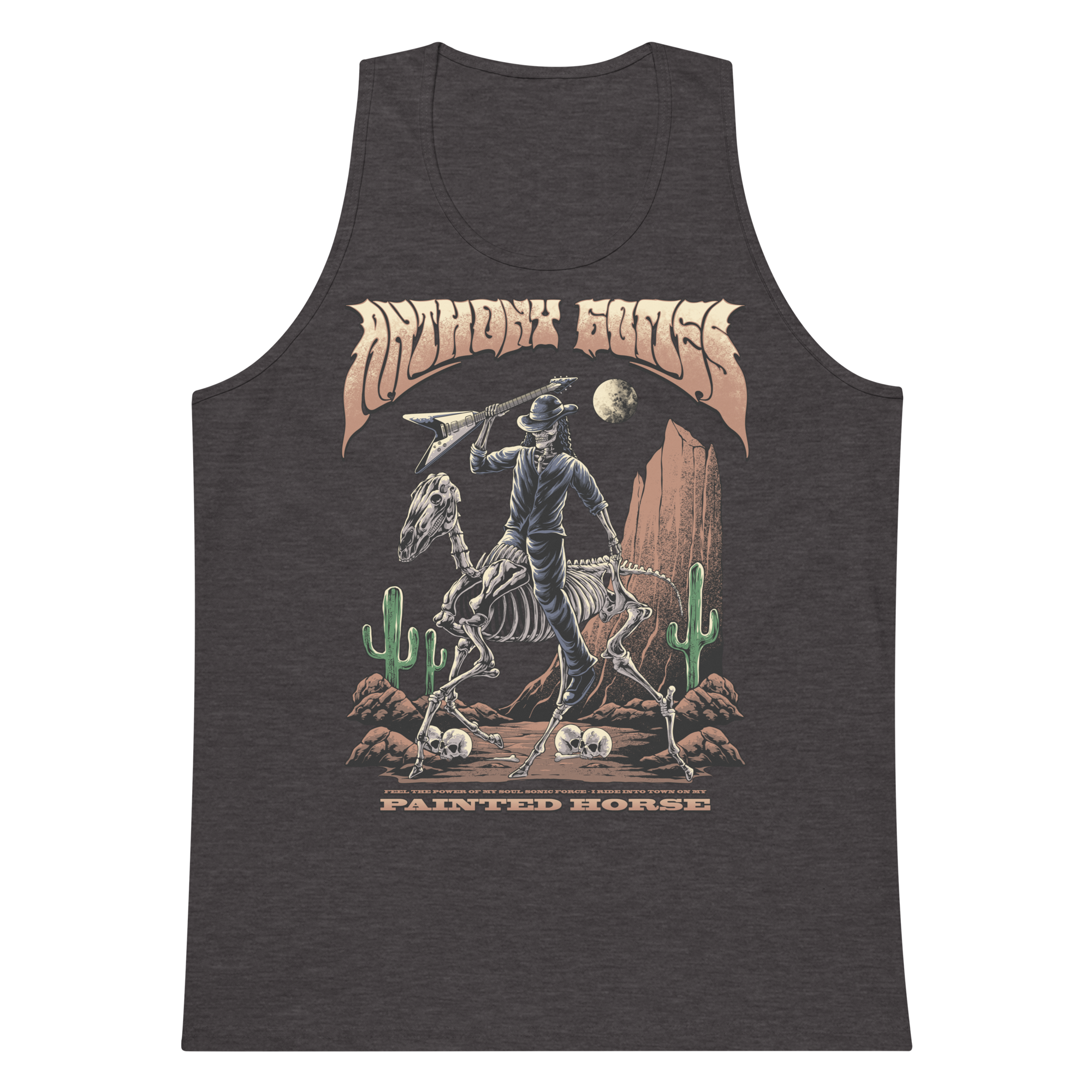 Men’s Painted Horse Tank Top - Available in 7 Colors (S-3XL)