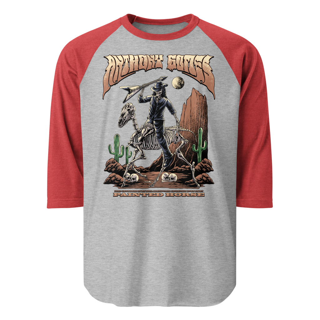 Painted Horse 3/4 Sleeve Raglan Shirt (Available in 3 Colors)