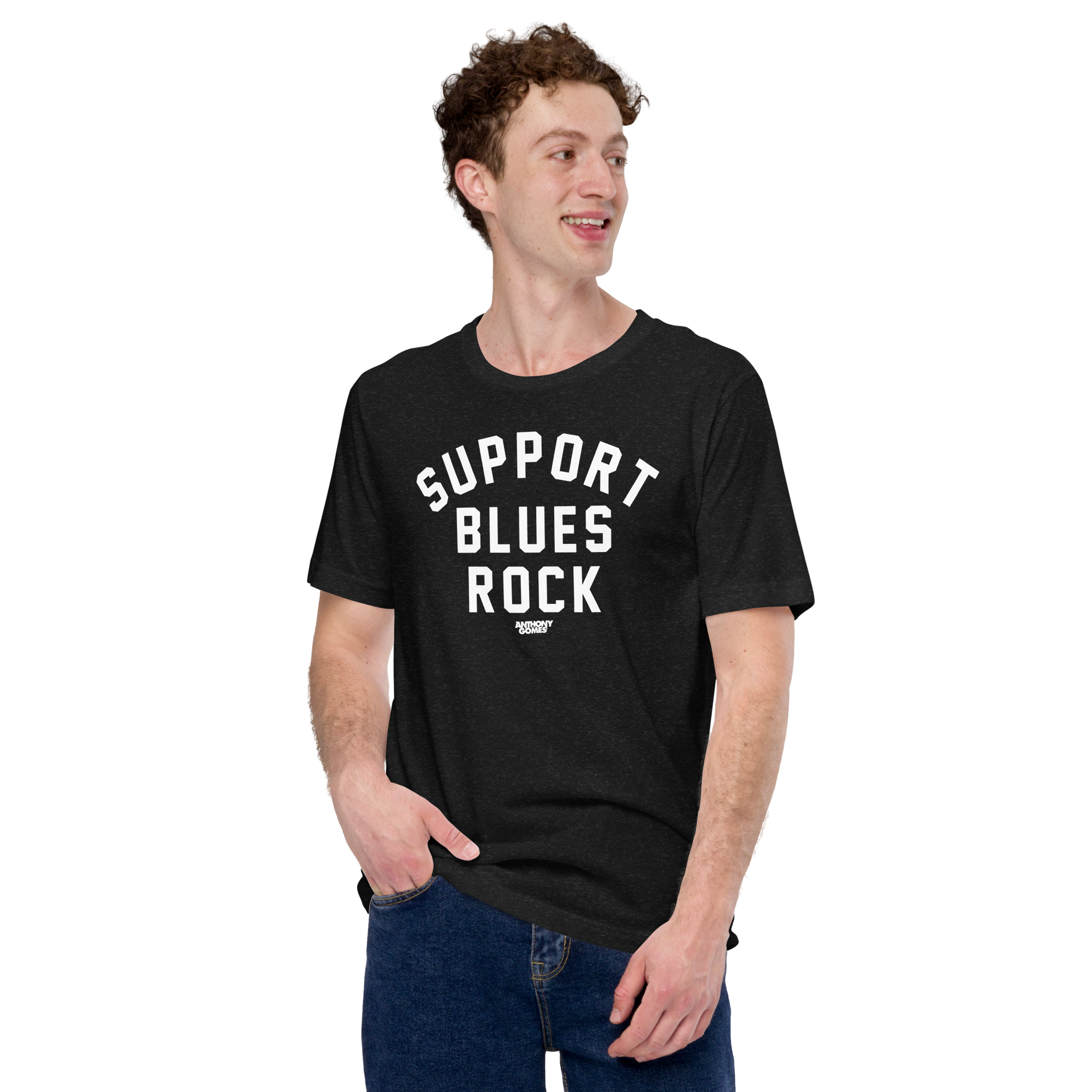 Support Blues Rock Unisex T-Shirt - Available in 4 Colors (S-5XL)