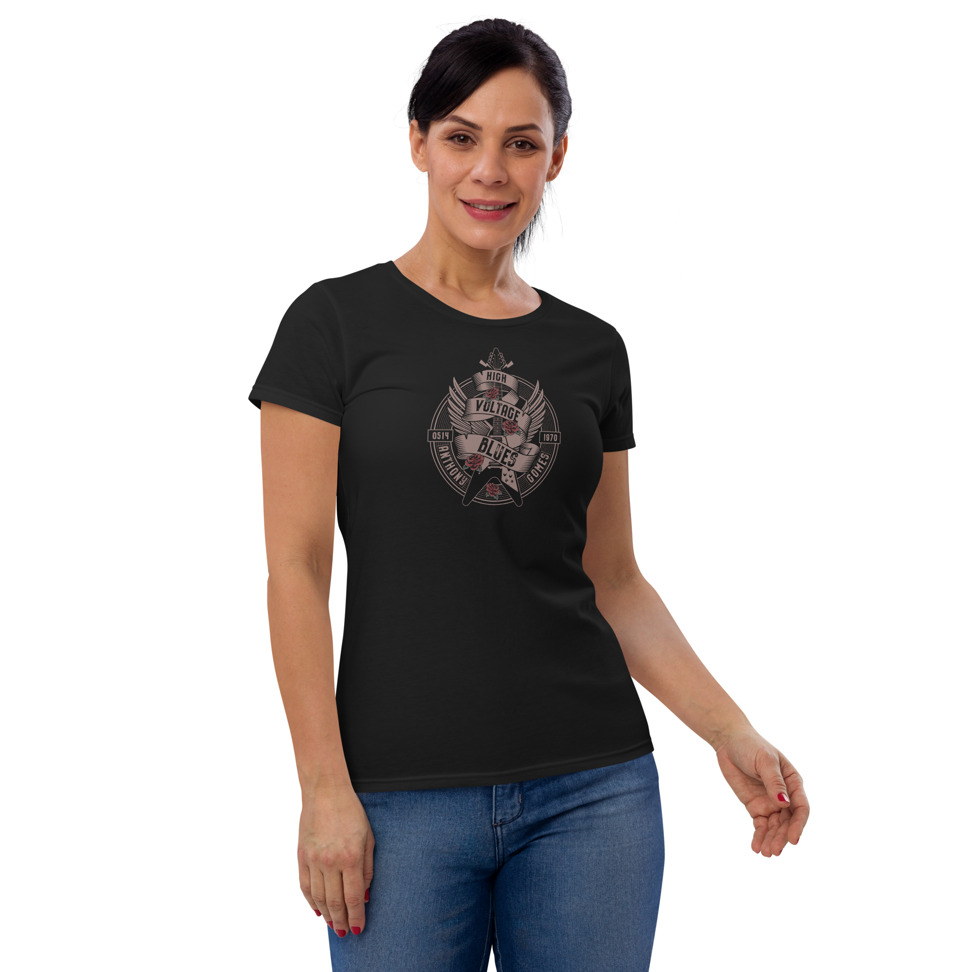 Women's HVB Crest Fashion Fit T-Shirt - Available in 3 Colors (S-2XL)