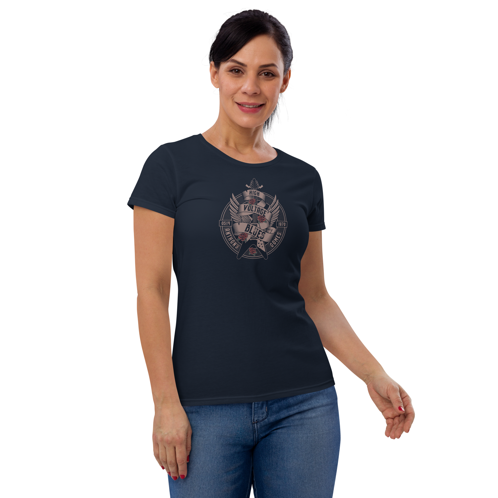 Women's HVB Crest Fashion Fit T-Shirt - Available in 3 Colors (S-2XL)