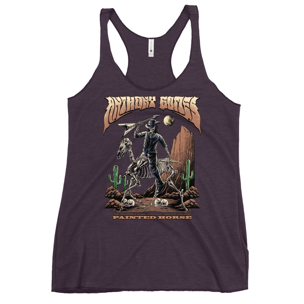 Women's Painted Horse Racerback Tank (Available in 6 Colors)