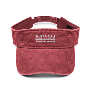 The Whiskey Made Me Do It Denim Visor (Available in 3 Colors)