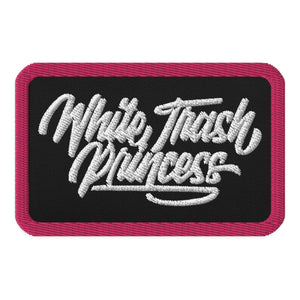White Trash Embroidered Patch