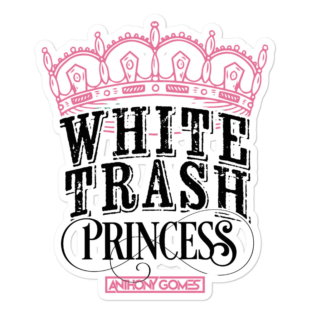 White Trash Princess Bubble-free stickers