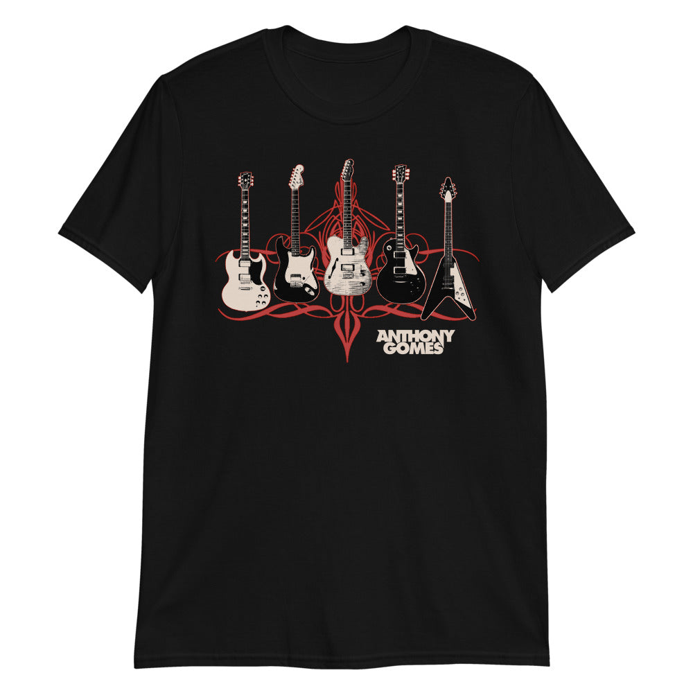 5 Guitars Unisex T-Shirt (Available in 2 Colors)