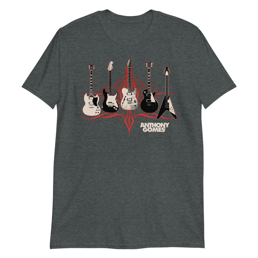 5 Guitars Unisex T-Shirt (Available in 2 Colors)