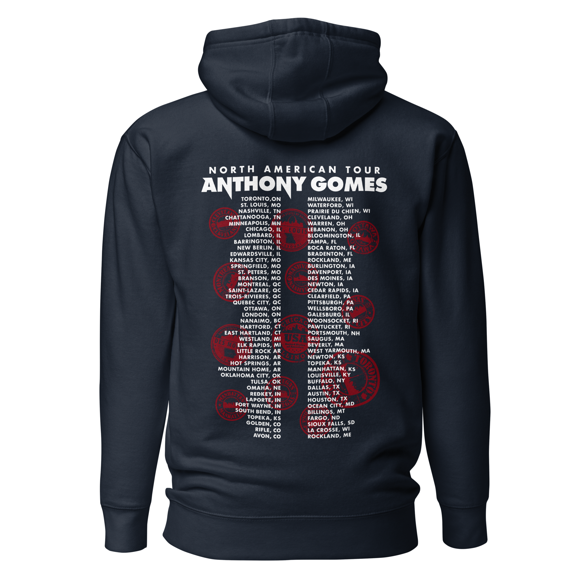 Red Hot Blues North American Tour Unisex Hoodie